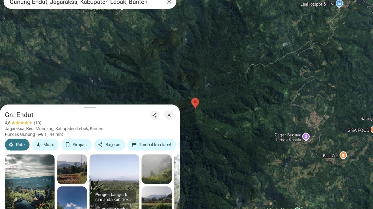 WKP Gunung Endut Lebak Ditawarkan untuk Proyek Panas Bumi